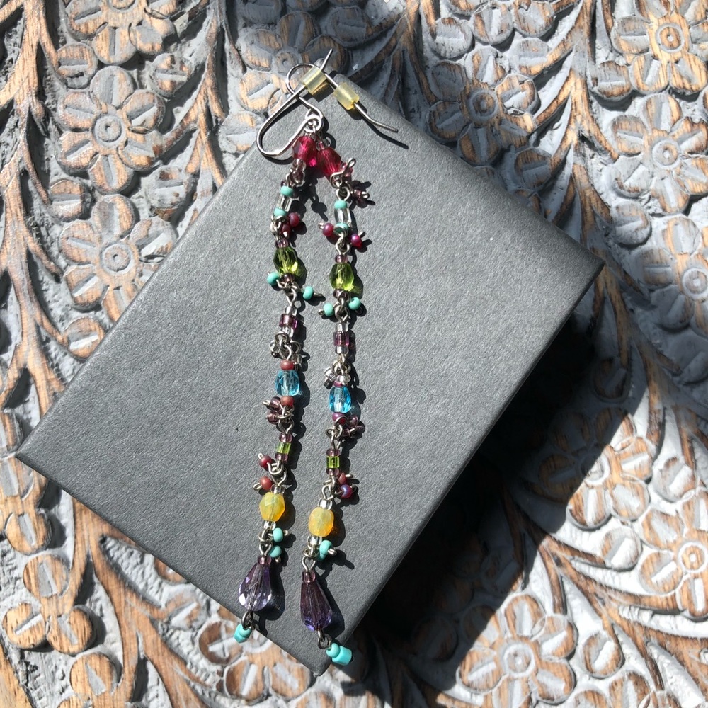 Multi-Color Strand Earrings
